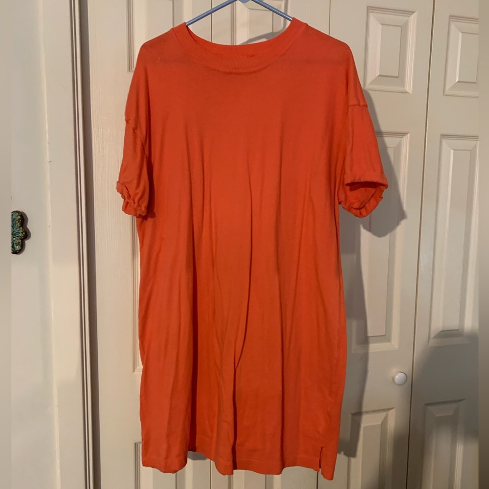Time&Tru coral T- shirt dress, size XL